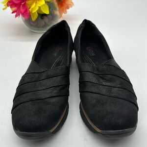 B True Baretraps Grisella Black Slip On Loafers Size 9 BLO6282